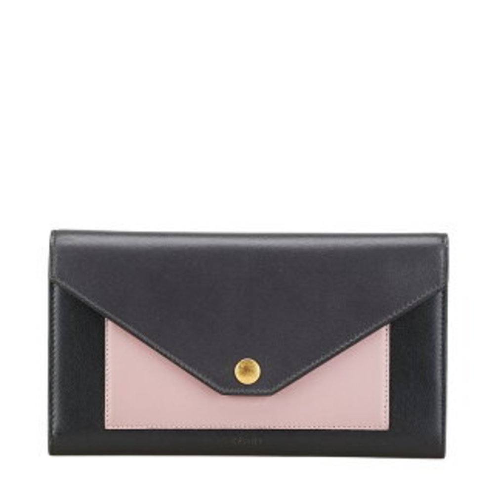 Celine Trifolded Multifunction Long Wallet Black … - image 1